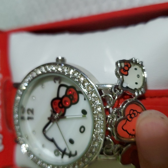 Hello Kitty Red Watch with Charms